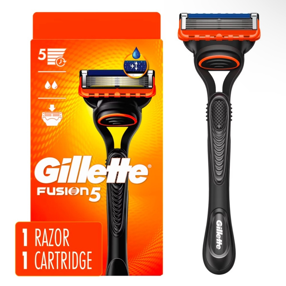 Fusion5 Men's Razor - Black and Orange